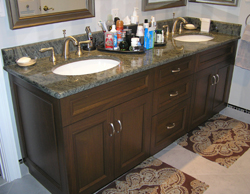 walnut vanity